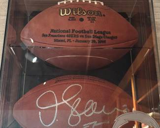 Football signed by Junior Seau!
