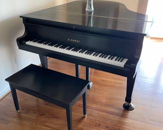 K Kawai Grand Piano 59.5" wide by 64" long Pristine Condition