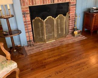 Antique Fireplace Screen