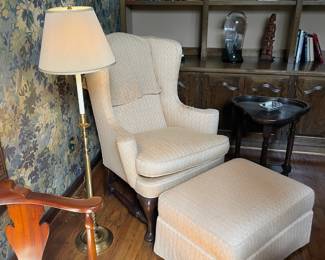 Wing Chair and Ottoman