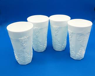 milk glass tumblers