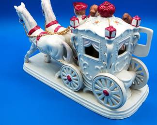 ceramic horse and carriage