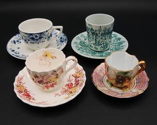 tea cups and saucers sets