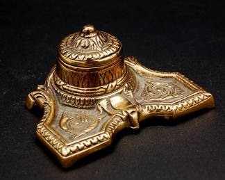 brass inkwell no insert