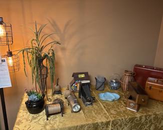 Old sewing notions and Samsonite