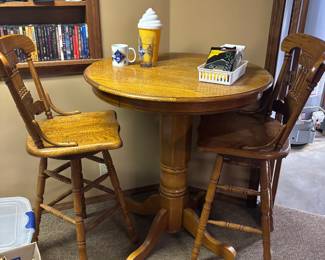 Bar top and swivel rockers