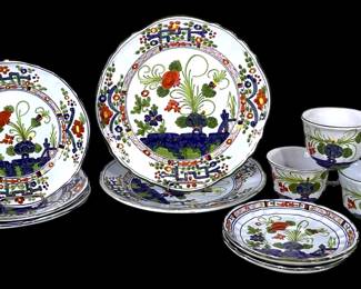 JAKA207 Vintage Garofano Faenza Dishes