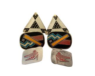 JAKA603 80s Laurel Burch Clip On Assortment