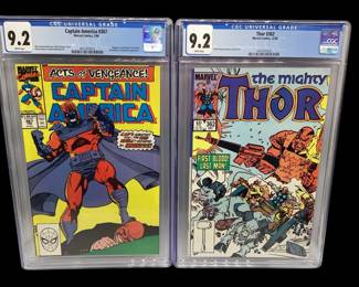 TN6 Thor Capt America CGC Graded Comic Books