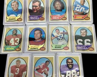 TN17 1970 Topps Football All Rookie Football Cards