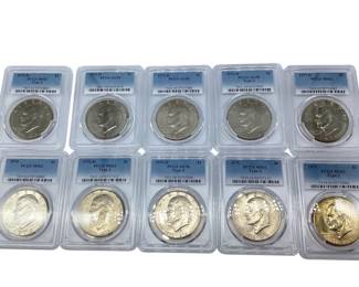 TN23 Ten PCGS Grded Ikes