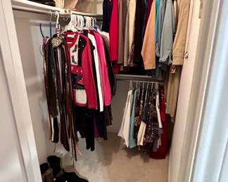 Large selection of ladies’ clothes & shoes 