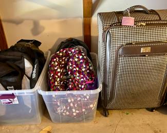 Selection of kids’ Jansport backpacks and very nice travel luggage 