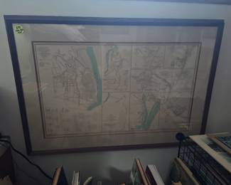 Rare 1865 Cival War Map 