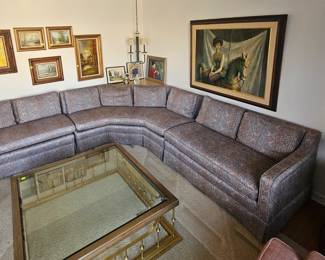 Down filled sofa 1960s Excellent Clean Condition 