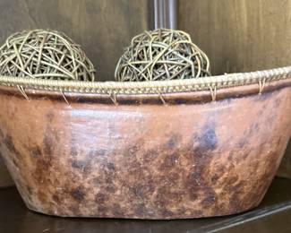 Oval Earthenware Bowl