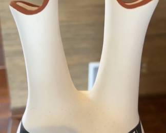 Native American Pottery Southwest Double Flower Vase