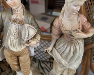 English Aristocrat Couple Figurines
