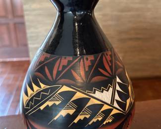 Native American Pottery Black Jar