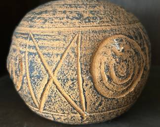 Terracotta Bowl Abstract Patterns