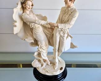 Armani Florence sculpture bride groom