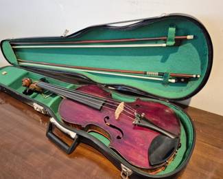 Antique 1918 violin Aubert Mirecourt France ..made by German signed