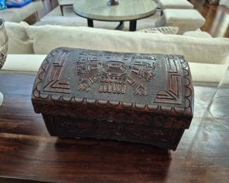 Leather box Tribal 