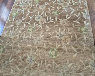 Hand woven Tibetan rug 5x 7'9.5"