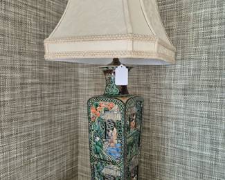 Asian porcelain lamp