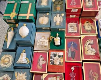 Lenox Christmas ornaments 