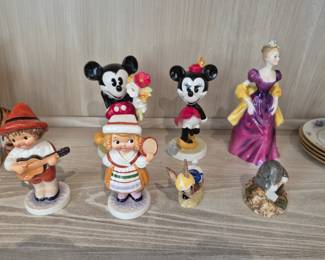 Goebel Mickey and Minnie Mouse, Royal Doulton Loretta