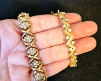 Diamond gold bracelets