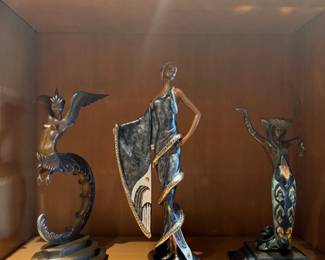 Erte bronze figures 
