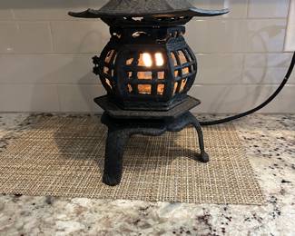 Vintage Cast iron pagoda lantern.