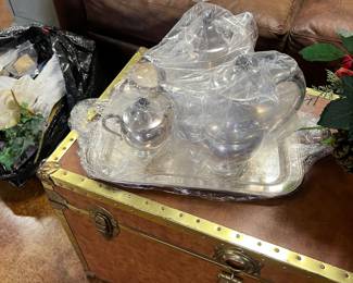 Silver coffee service