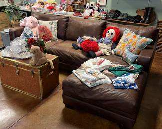 Nice large leather sofa