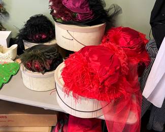Large vintage ladies hats