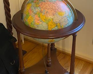 Mid-century globe 