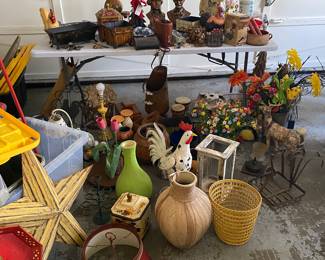 Just a few of the treasures in the packed garage! 