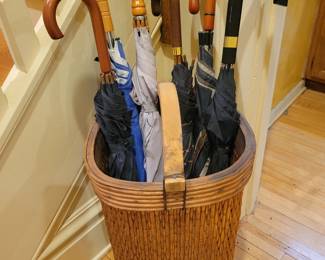 Umbrellas by Fendi, Gucci, Ralph Lauren and others. 