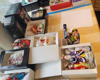 Hundreds of Christopher Radko Ornaments. 