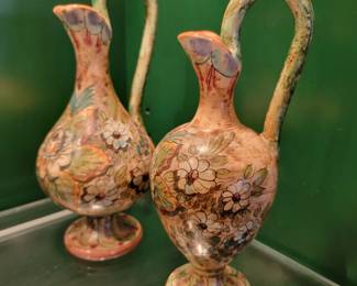 Majolica Pitchers. 