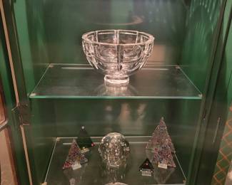 Orrefors and Gorham Crystal.