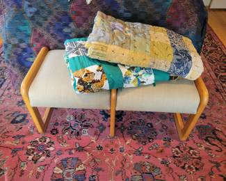 Quilts.  Twin Bench. 