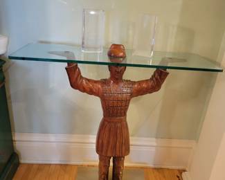 Chinese Warrior Console or Entry Table.