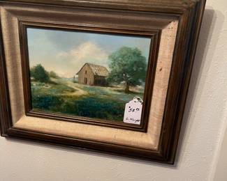 Small painting  L  Wright