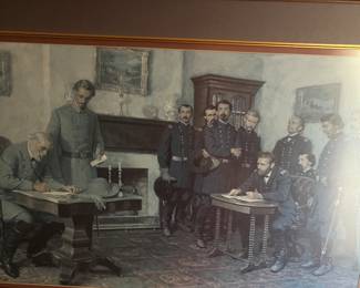 Print   Peace conference Lee and Grant