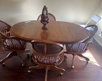 Oak table and chairs
