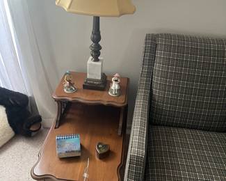 Vintage table and lamp