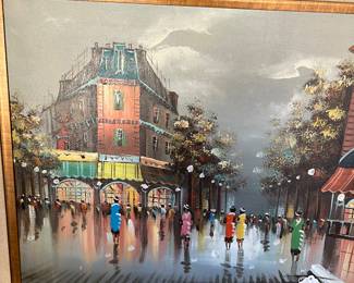 Painting street scene by Ina